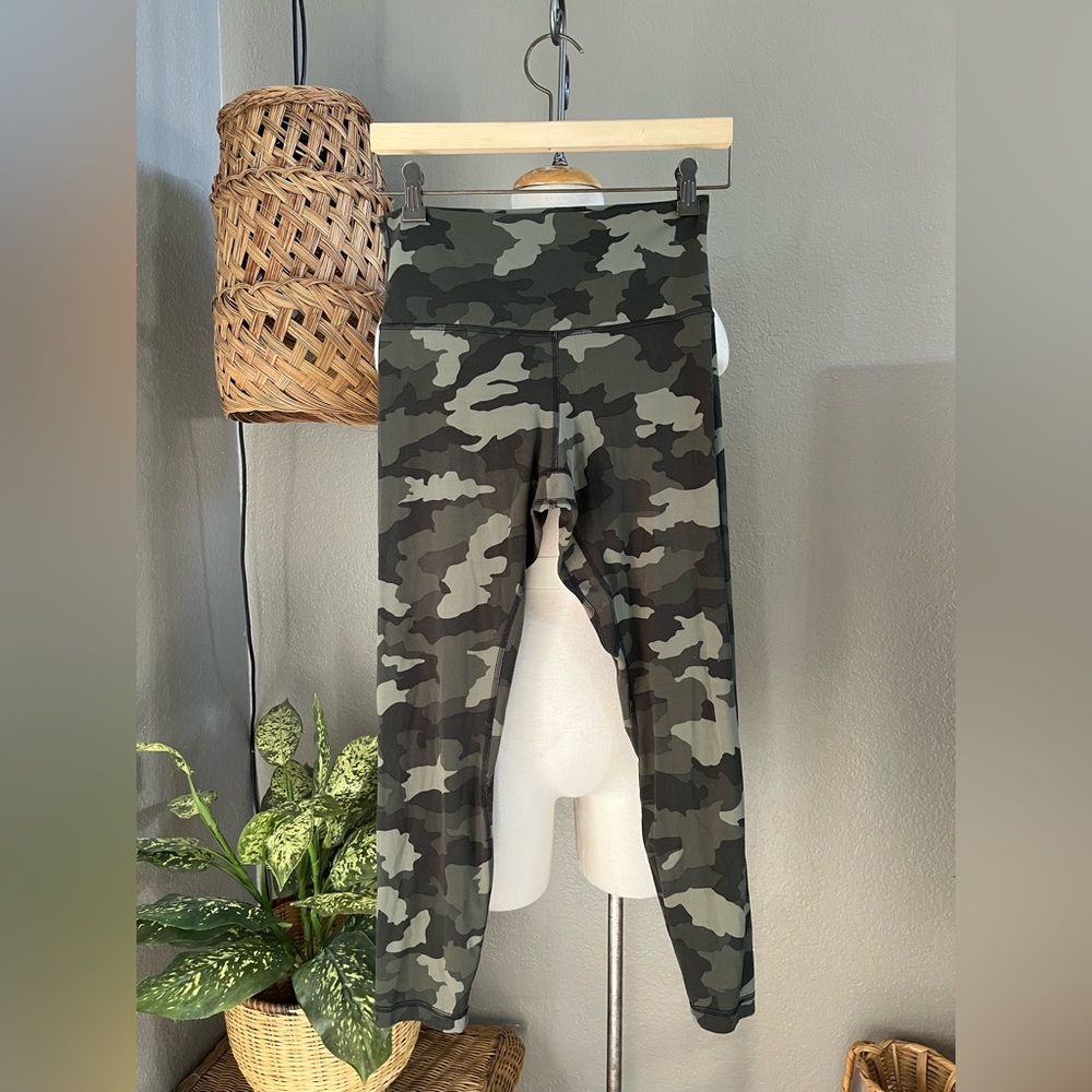 Lululemon Align Pant 28" Heritage 365 Camo Green Twill Multi Sz 8 - Picture 2 of 6